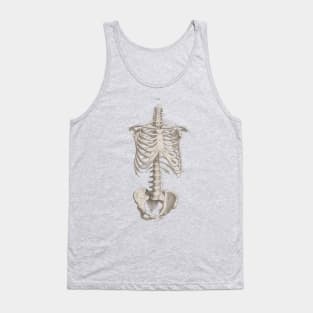 Vintage Medical Anatomy Skeleton Chest Medicine Tank Top